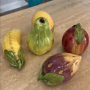 Glass fruit set
